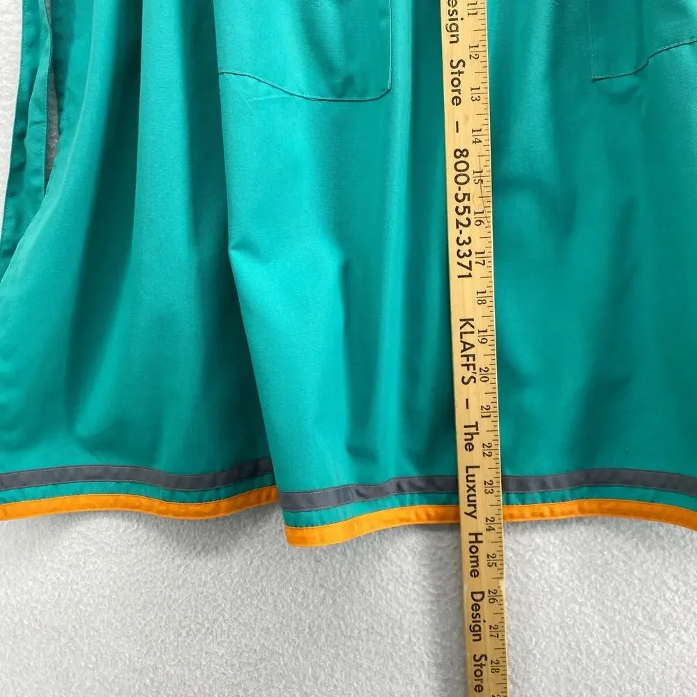 YVES SAINT LAURENT Waist Apron Womens OS Tie Waist Cotton Blend Green Japan VTG